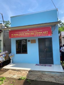 Toàn cảnh một trong ba căn nhà Đại đoàn kết vừa hoàn thành